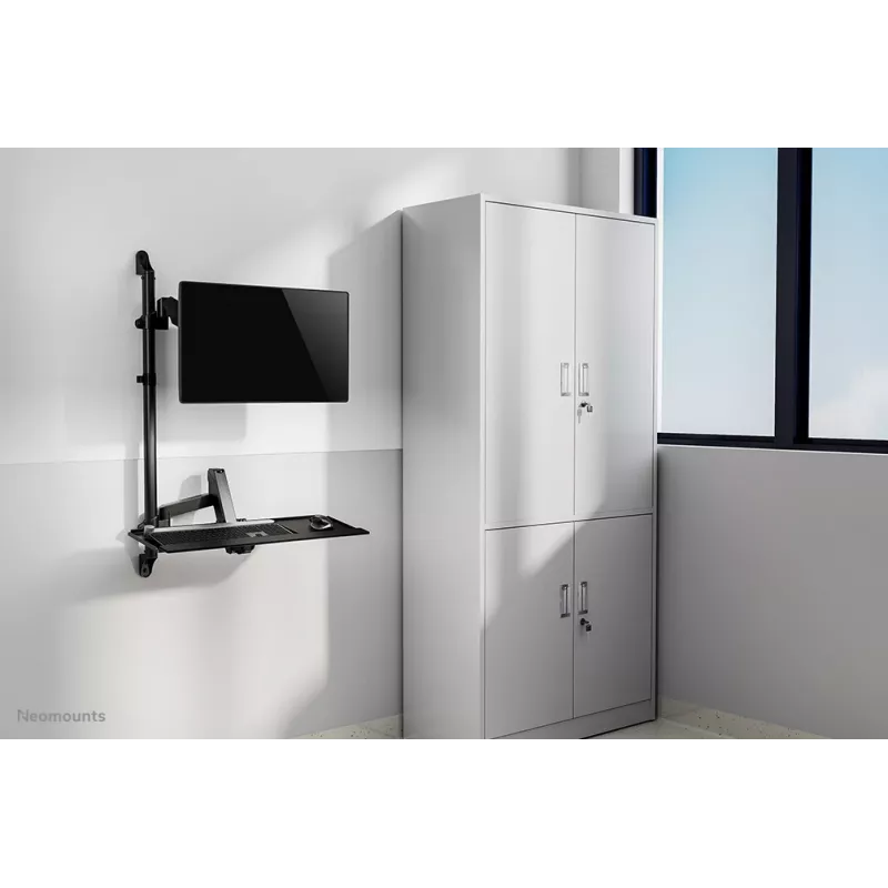 Nástenná pracovná stanica sit-stand Neomounts WL90-325BL1 max. hmotnosť 9 kg