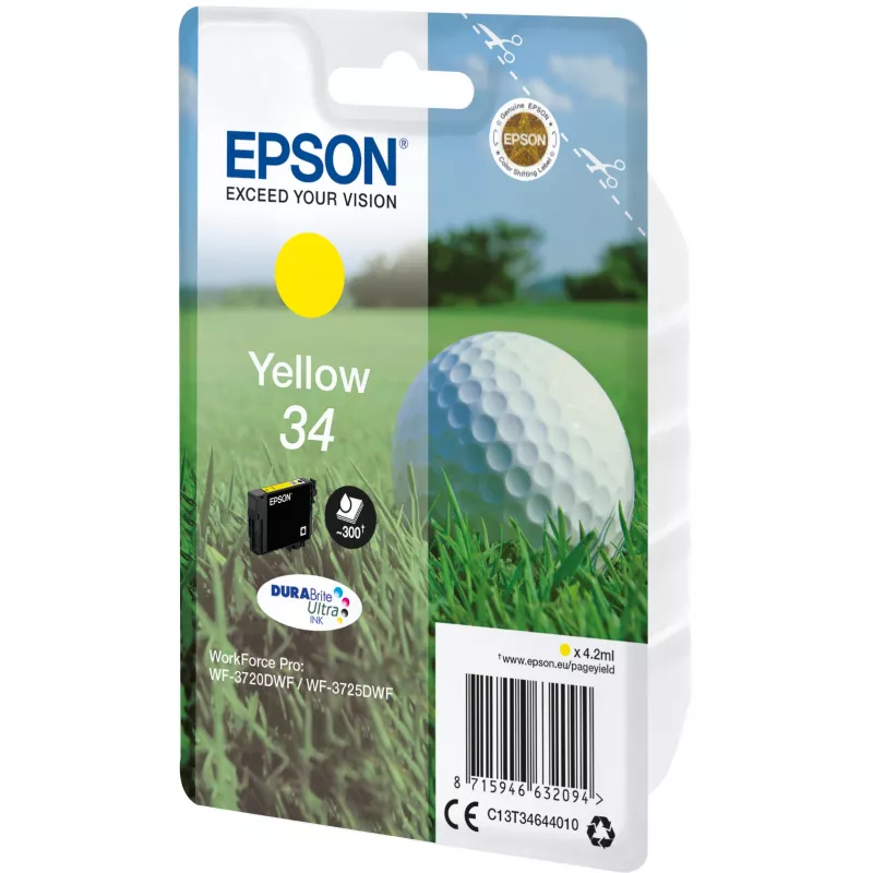 Epson Golfball jednotlivé balenie žltá 34 DURABrite Ultra atrament