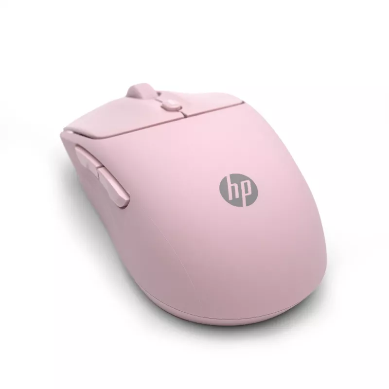 HP 400 tichá ružová bezdrôtová myš, obojručná, RF Wireless + Bluetooth, 6000 DPI, ružová
