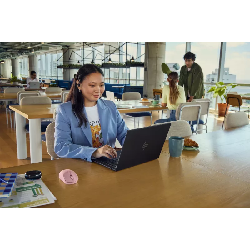HP 400 tichá ružová bezdrôtová myš, obojručná, RF Wireless + Bluetooth, 6000 DPI, ružová