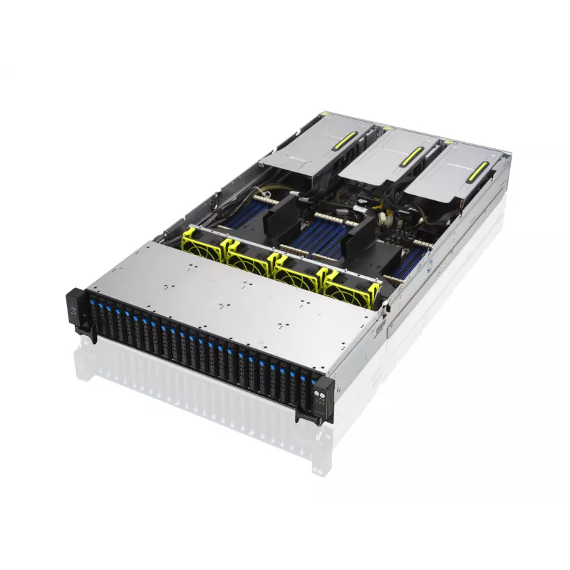 ASUS RS720A-E11-RS24U 2U rackový barebone server, strieborný