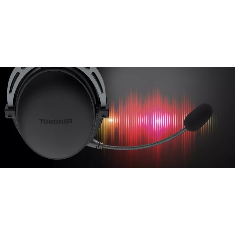 Káblový binaurálny herný headset Genesis Toron 531 — circumaurálny, 32 Ω, 20–20000 Hz, 1 m kábel