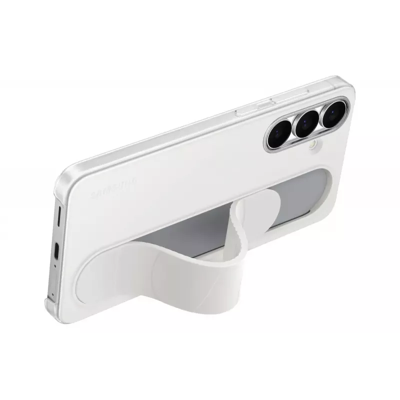 Standing Grip puzdro Samsung pre Galaxy S25 FE – biela, stojan na stôl