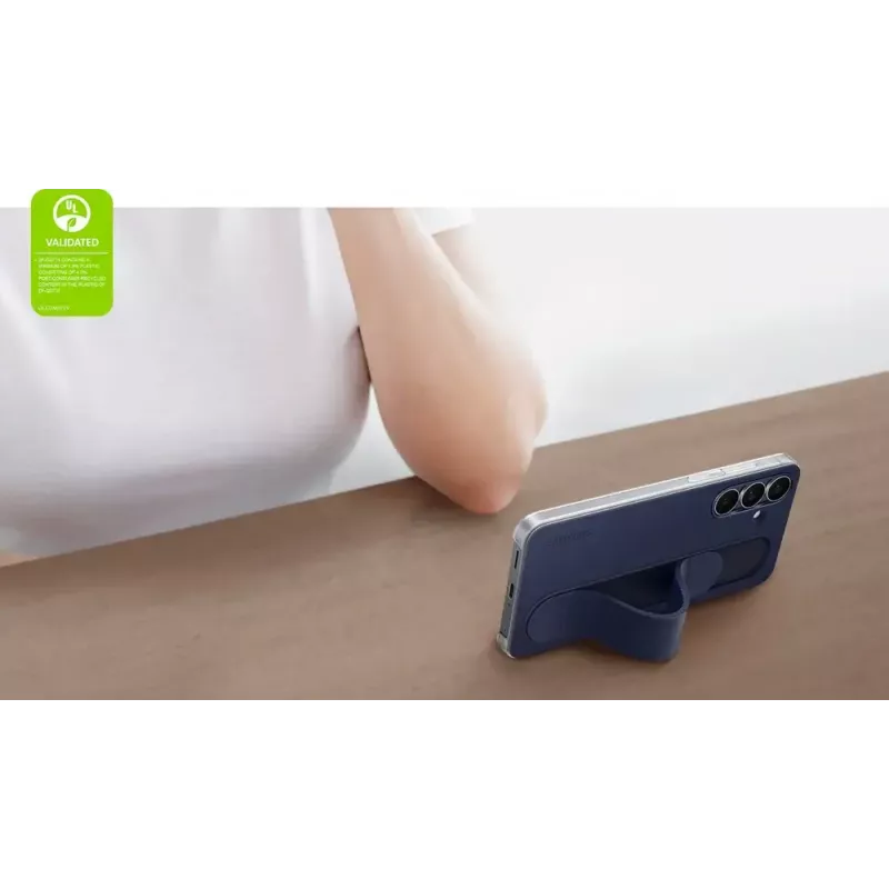 Standing Grip puzdro Samsung pre Galaxy S25 FE – biela, stojan na stôl