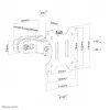 Neomounts FL40-430BL11 držiak na TV stĺp 17-32 palcov - priem. 28-60 mm