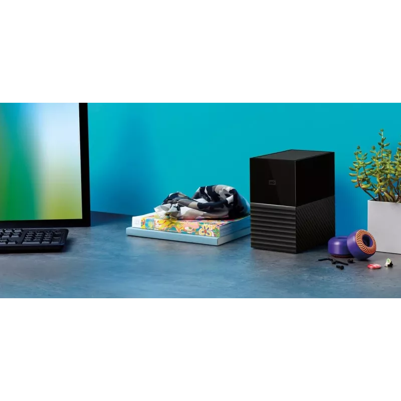WD My Book Duo WDBFBE0360JBK externé úložisko RAID 36 TB (2x 18 TB HDD), USB-C 3.2 Gen 1, RAID 0/1/JBOD, 256-bitové hardvérové šifrovanie AES, čierne