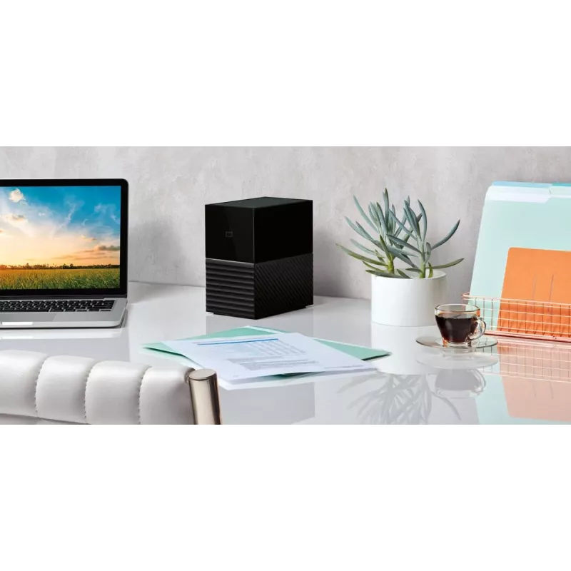 WD My Book Duo WDBFBE0360JBK externé úložisko RAID 36 TB (2x 18 TB HDD), USB-C 3.2 Gen 1, RAID 0/1/JBOD, 256-bitové hardvérové šifrovanie AES, čierne
