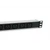 Equip 333319 Power Distribution Unit (PDU) 6 AC výstupov 1U čierna
