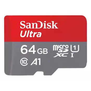 WESTERN DIGITAL SanDisk Ultra micro SDXC 64 GB plus SD adaptér 140 MB/s A1 Class 10 UHS-I – balenie 2 ks