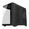 FSP M580-BP Plus počítačová skriňa Midi Tower, ATX/mATX/Mini-ITX, ARGB, tvrdené sklo, 4 ventilátory 120 mm, čierna