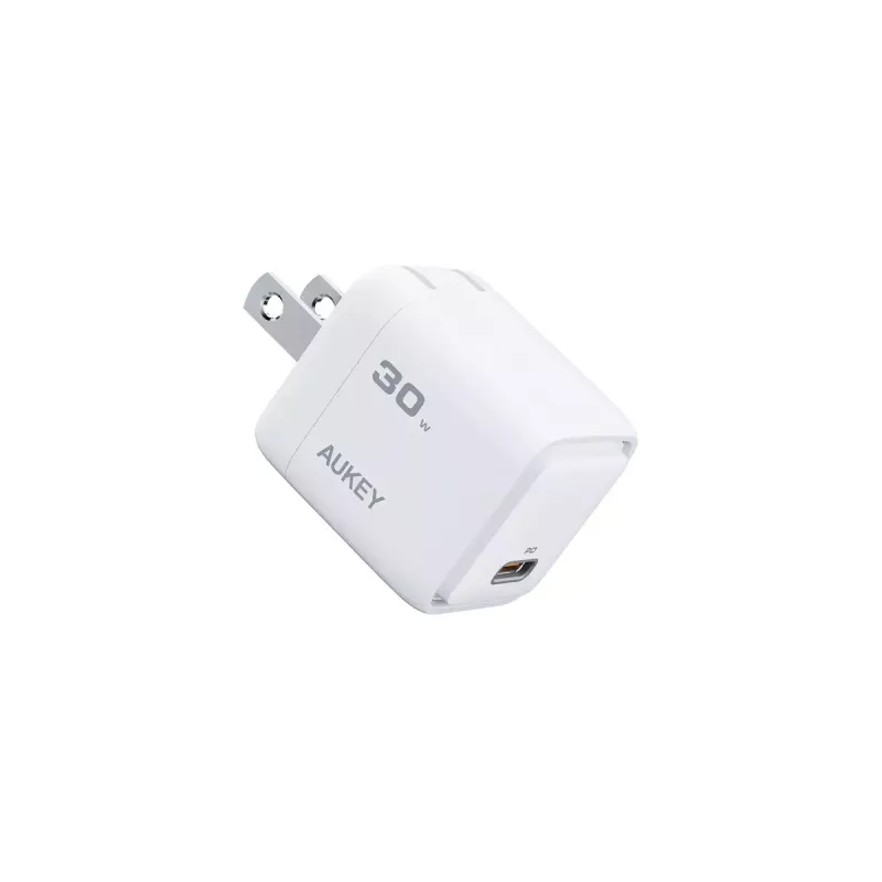 AUKEY Comet Mini PA-C1 nabíjačka 30 W, 1 port, rýchle nabíjanie, 100–240 V AC, sivá