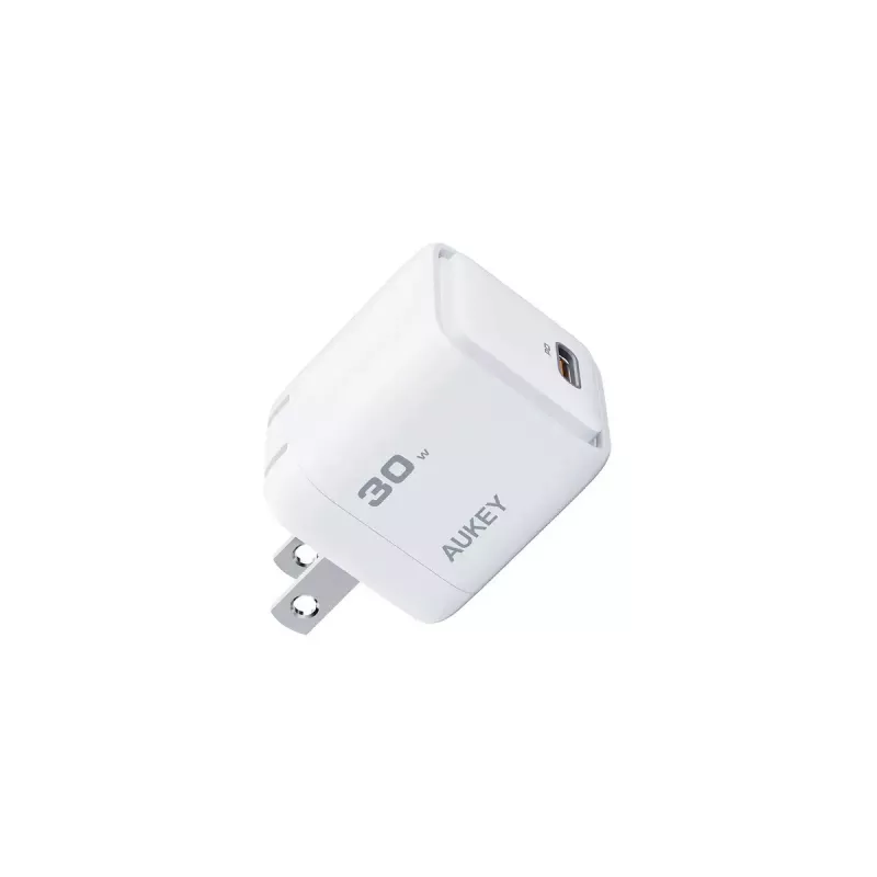 AUKEY Comet Mini PA-C1 nabíjačka 30 W, 1 port, rýchle nabíjanie, 100–240 V AC, sivá