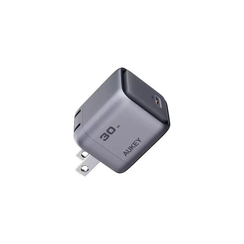 AUKEY Comet Mini PA-C1 nabíjačka 30 W, 1 port, rýchle nabíjanie, 100–240 V AC, sivá