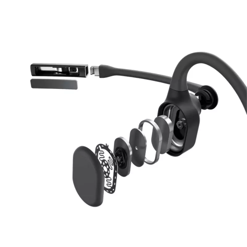SHOKZ C110-AI-BK-EN slúchadlá/headset bezdrôtové Ear-Hook kancelária/call centrum Bluetooth čierne