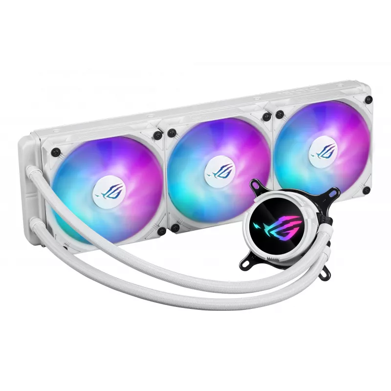ASUS ROG Strix LC III 360 ARGB White Edition vodné chladenie AiO, 360 mm, biele