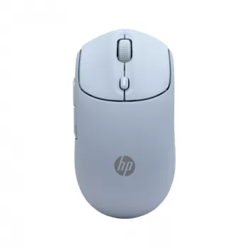HP 400 tichá modrá bezdrôtová myš, obojručná, RF Wireless + Bluetooth, 6000 DPI, modrá