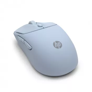 HP 400 tichá modrá bezdrôtová myš, obojručná, RF Wireless + Bluetooth, 6000 DPI, modrá