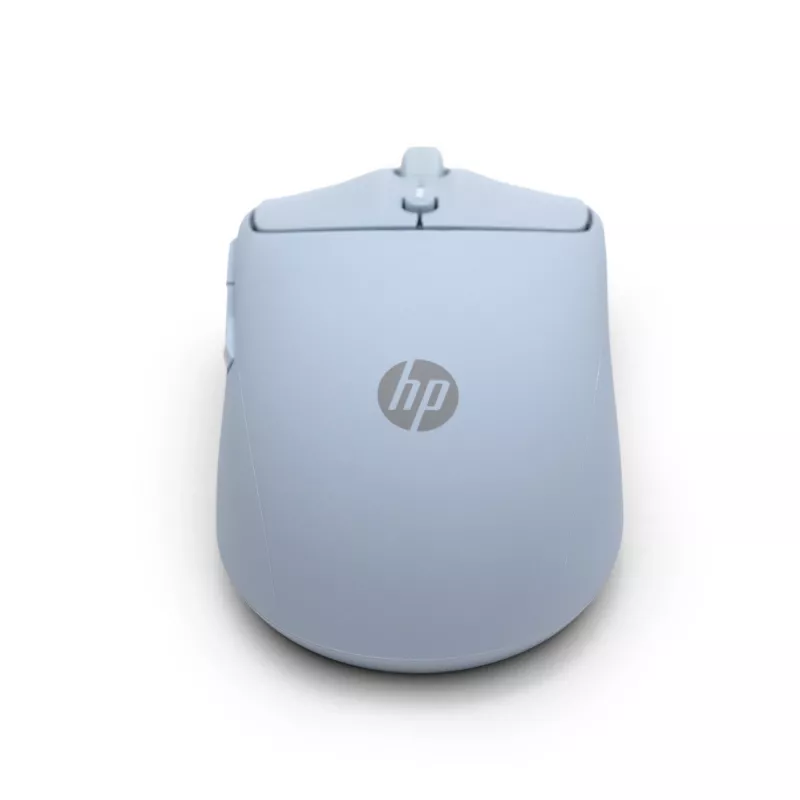 HP 400 tichá modrá bezdrôtová myš, obojručná, RF Wireless + Bluetooth, 6000 DPI, modrá