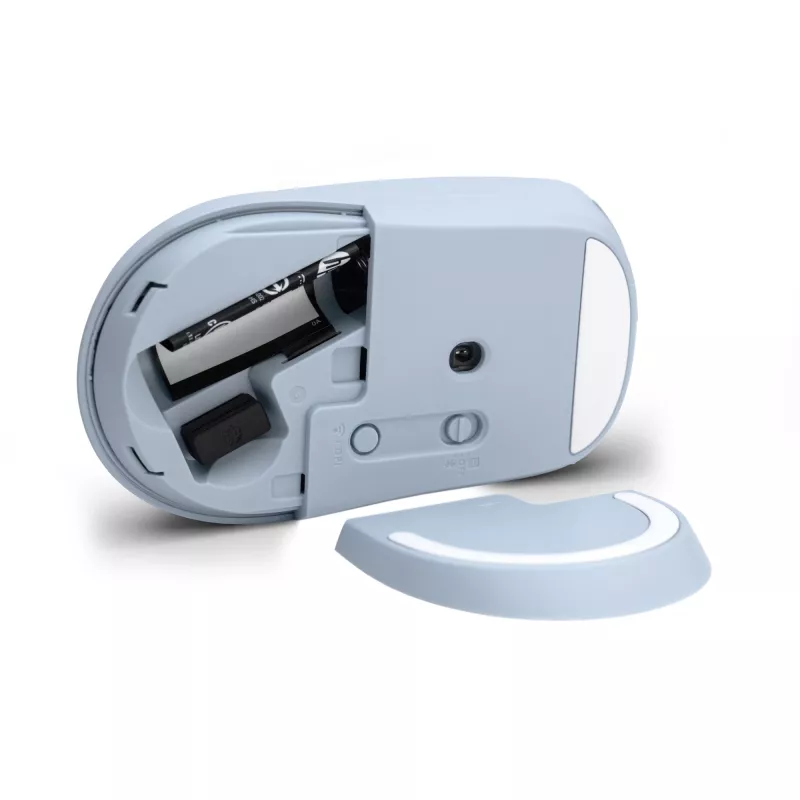 HP 400 tichá modrá bezdrôtová myš, obojručná, RF Wireless + Bluetooth, 6000 DPI, modrá