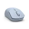 HP 400 tichá modrá bezdrôtová myš, obojručná, RF Wireless + Bluetooth, 6000 DPI, modrá