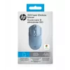 HP 400 tichá modrá bezdrôtová myš, obojručná, RF Wireless + Bluetooth, 6000 DPI, modrá