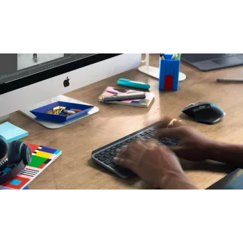 LOGITECH Mx Keys Mini minimalistická bezdrôtová podsvietená klávesnica - grafitová - Qwerty US/International