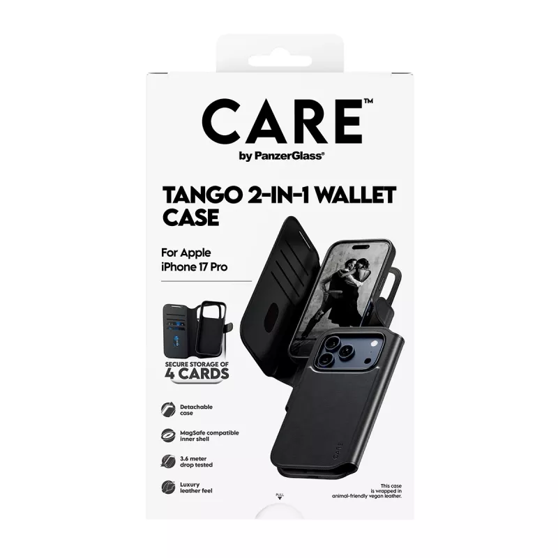 PanzerGlass CARE™ by ® Tango 2-in-1 puzdro s peňaženkou s MagSafe iPhone 17 Pro