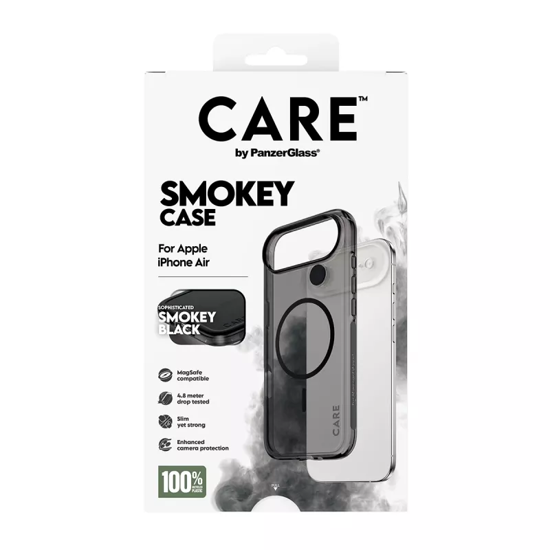 PanzerGlass CARE™ by ® Urban Explorer Case Smokey s čiernou MagSafe iPhone Air