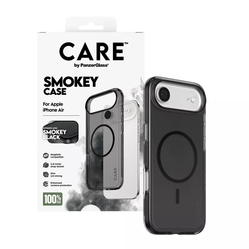PanzerGlass CARE™ by ® Urban Explorer Case Smokey s čiernou MagSafe iPhone Air