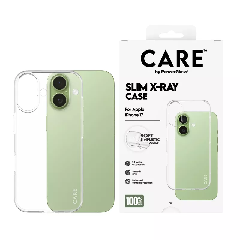 Puzdro na telefón PanzerGlass módne puzdro transparentné X-Ray Soft Basic pre iPhone 17