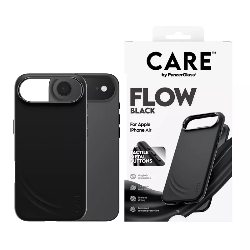 Ochranné puzdro PanzerGlass CARE™ Flow Case čierne s MagSafe pre iPhone Air