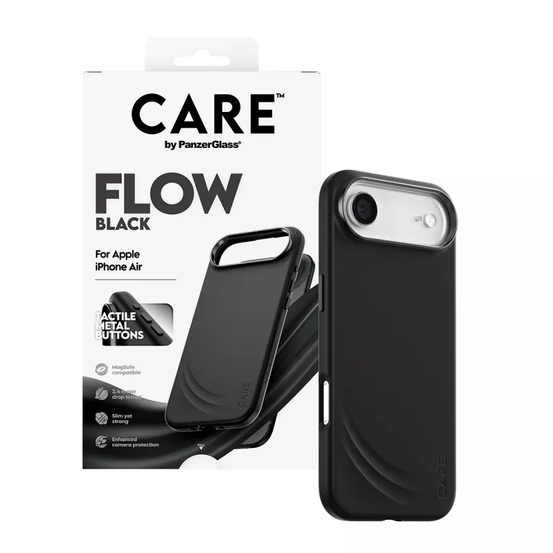 Ochranné puzdro PanzerGlass CARE™ Flow Case čierne s MagSafe pre iPhone Air