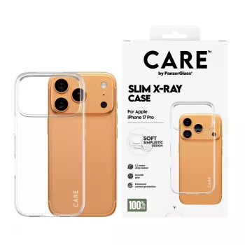 Ochranný kryt na telefón PanzerGlass CARE módne puzdro transparentné X‑Ray Soft Basic pre iPhone 17 Pro