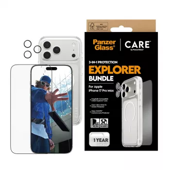PanzerGlass ® | CARE by ® Flagship 3-in-1 Urban Explorer sada iPhone 17 Pro Max