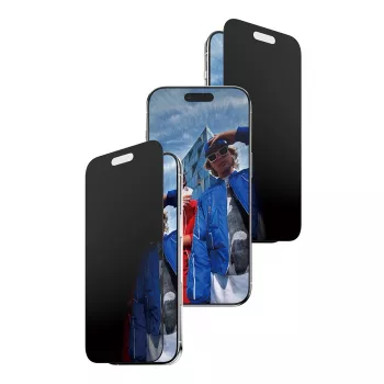 Ochrana obrazovky PanzerGlass Privacy pre iPhone Air — tvrdené sklo, ultraširoké prispôsobenie, filter proti videniu, FASTFIT