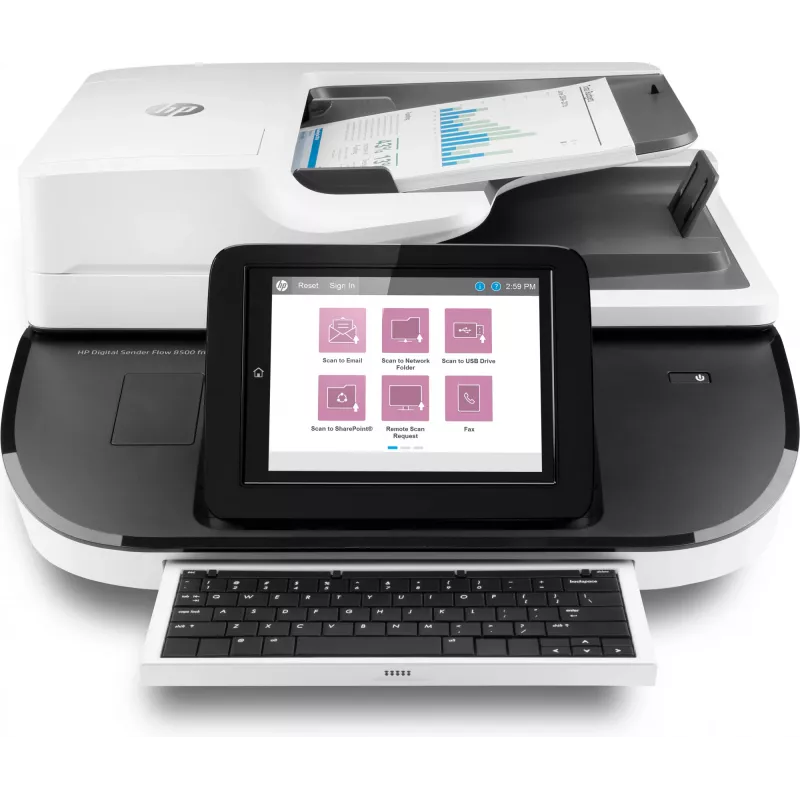 HP Flow 8500 fn2 Skener s plochým sklom a ADF 600 x 600 DPI