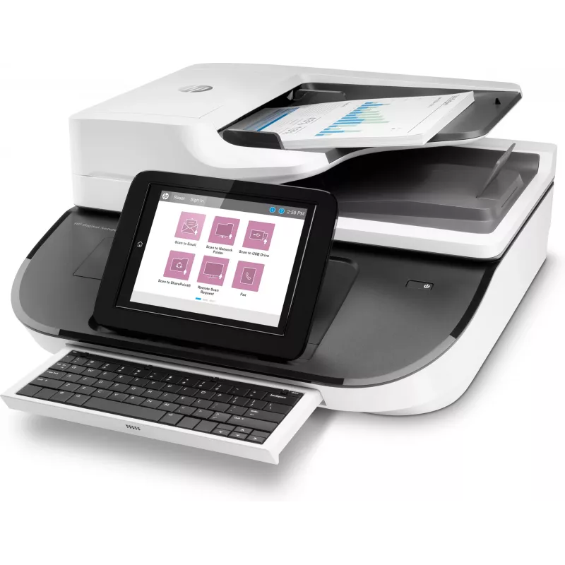 HP Flow 8500 fn2 Skener s plochým sklom a ADF 600 x 600 DPI
