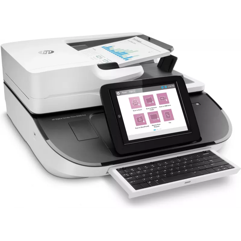 HP Flow 8500 fn2 Skener s plochým sklom a ADF 600 x 600 DPI
