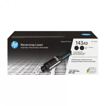 HP 143AD dvojbalenie čierna originálna Neverstop Toner dopĺňacia sada