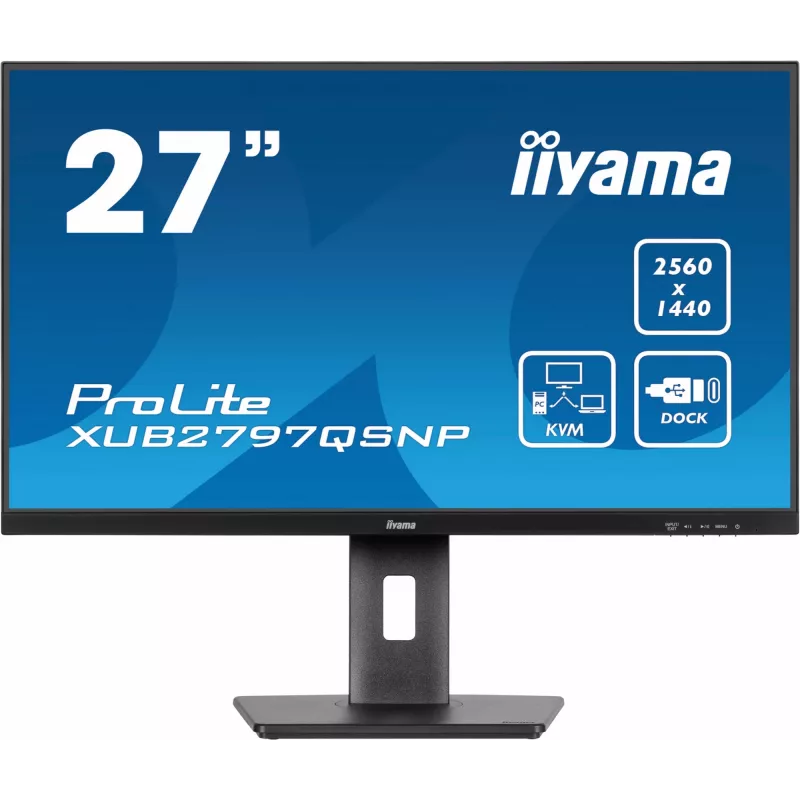 iiyama ProLite XUB2797QSNP-B1 Počítačový monitor 68,6 cm (27 inch) 2560 x 1440 pixelov Quad HD LED čierny