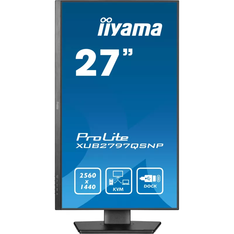 iiyama ProLite XUB2797QSNP-B1 Počítačový monitor 68,6 cm (27 inch) 2560 x 1440 pixelov Quad HD LED čierny