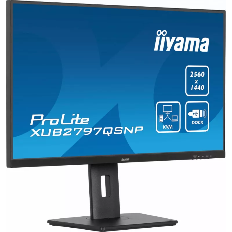 iiyama ProLite XUB2797QSNP-B1 Počítačový monitor 68,6 cm (27 inch) 2560 x 1440 pixelov Quad HD LED čierny