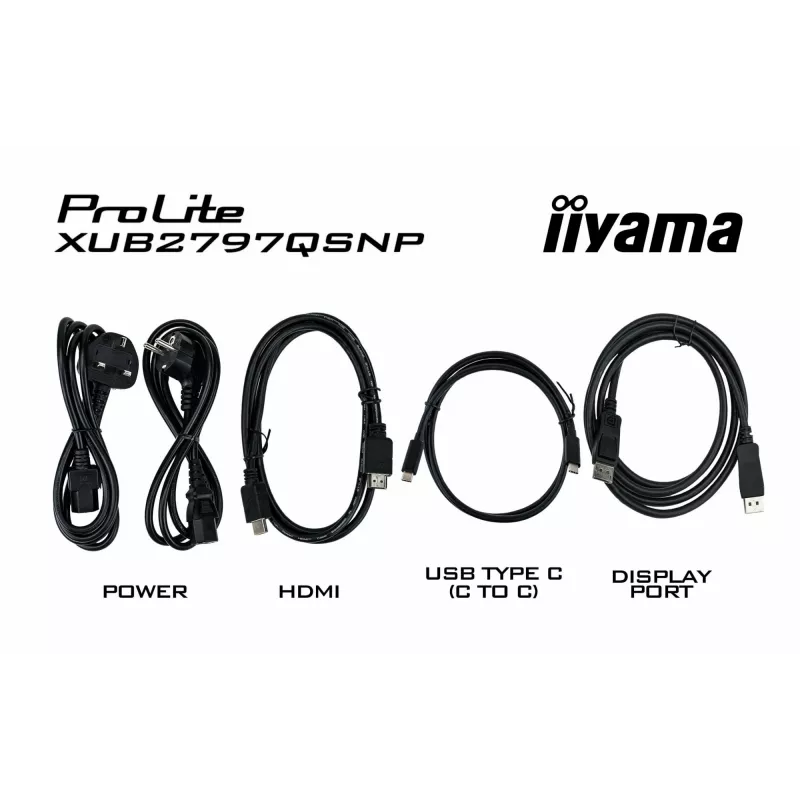iiyama ProLite XUB2797QSNP-B1 Počítačový monitor 68,6 cm (27 inch) 2560 x 1440 pixelov Quad HD LED čierny