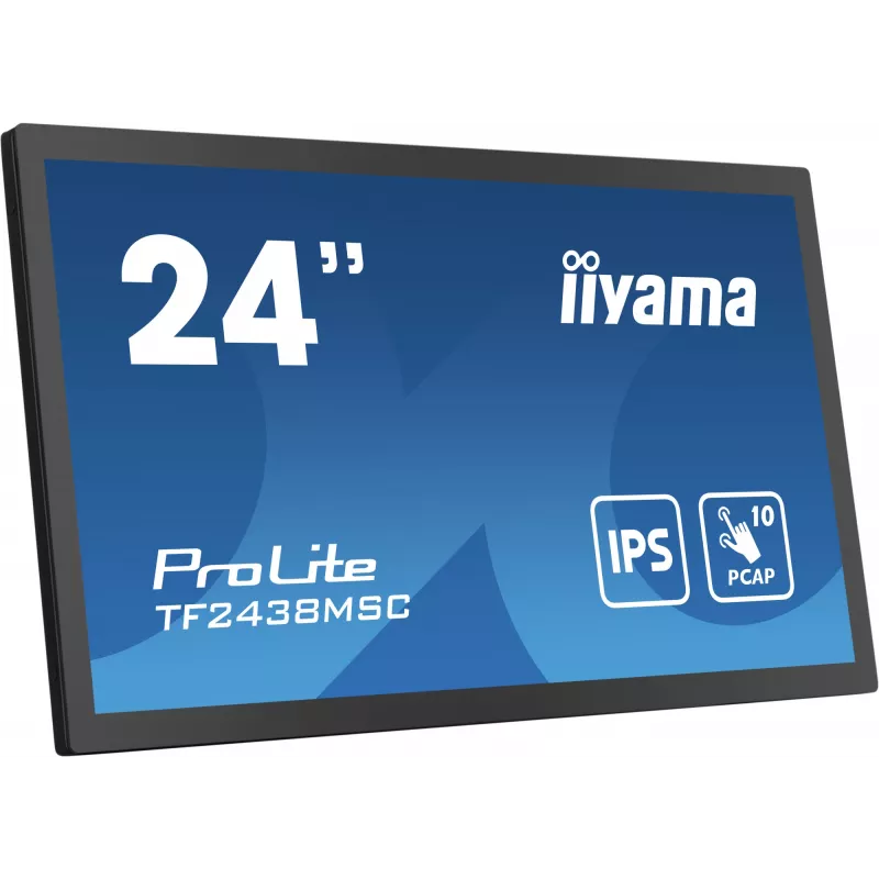 iiyama TF2438MSC-B1 počítačový monitor 60,5 cm (23,8 inch) 1920 x 1080 pixelov Full HD LED dotyková obrazovka čierna