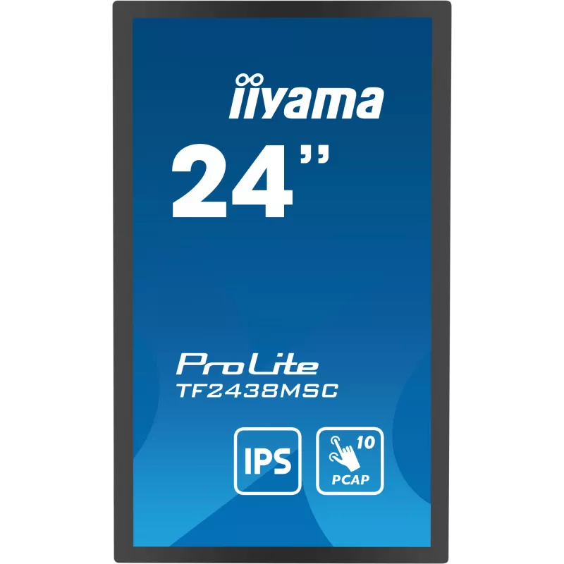 iiyama TF2438MSC-B1 počítačový monitor 60,5 cm (23,8 inch) 1920 x 1080 pixelov Full HD LED dotyková obrazovka čierna