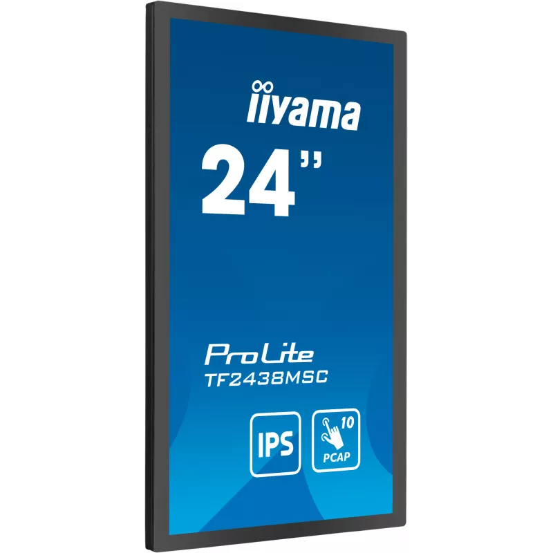 iiyama TF2438MSC-B1 počítačový monitor 60,5 cm (23,8 inch) 1920 x 1080 pixelov Full HD LED dotyková obrazovka čierna