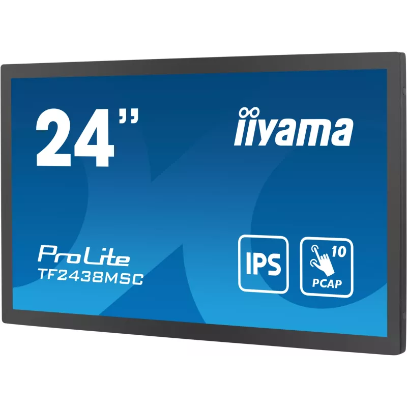 iiyama TF2438MSC-B1 počítačový monitor 60,5 cm (23,8 inch) 1920 x 1080 pixelov Full HD LED dotyková obrazovka čierna