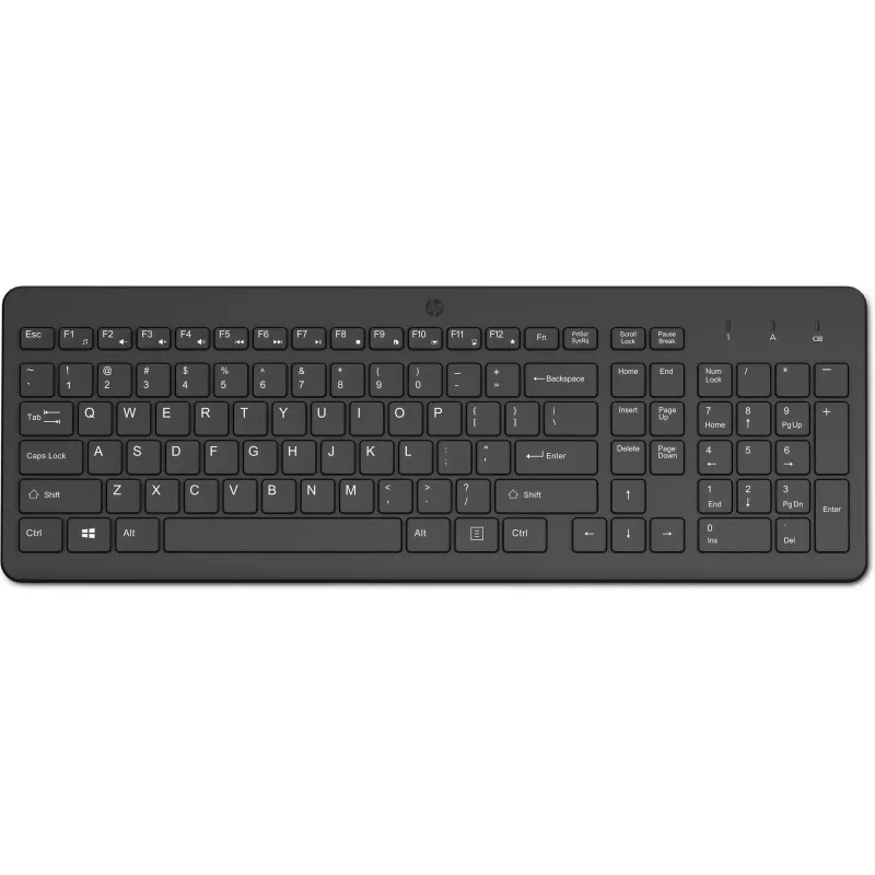 HP 225 bezdrôtová klávesnica plná veľkosť bezdrôtová RF univerzálna čierna 805T1AA#ABD