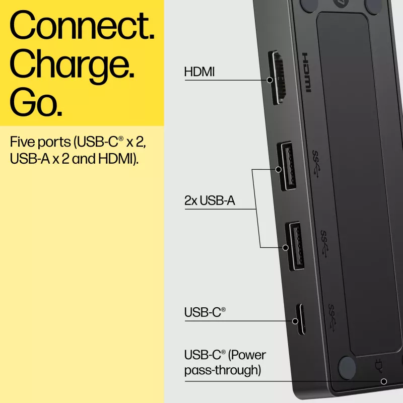 HP USB-C Travel Hub G3, káblový, USB 3.2 Gen 2 (3.1 Gen 2) Type-C, 60 Hz, HDMI, USB 3.2 Gen 2 (3.1 Gen 2) Type-A, USB 3.2 Gen 2 (3.1 Gen 2) Type-C, Vietnam, USB-C