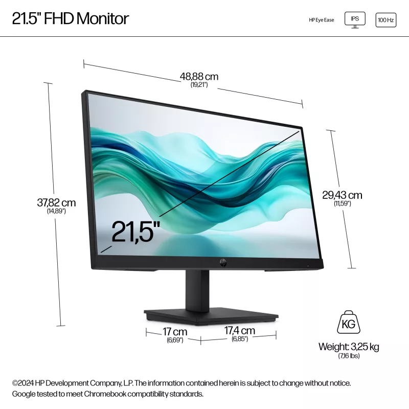 Monitor HP Series 3 Pro 21,5 palcov FHD LCD 1920 x 1080